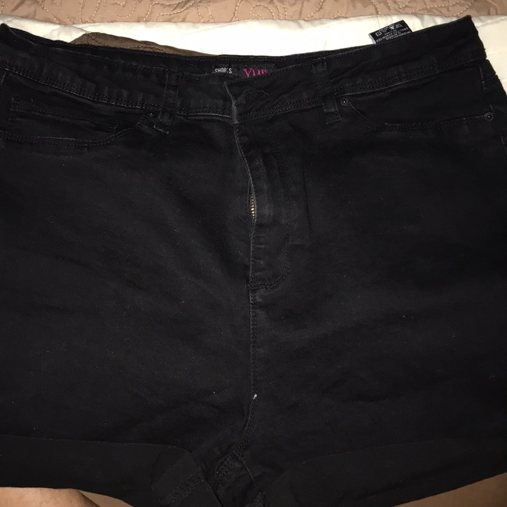 High waisted shorty shorts